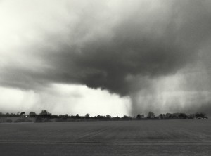 Fields and storm 2 monochrome  